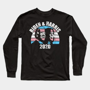 Joe Biden Kamala Harris 2020 Trans Flag Election Long Sleeve T-Shirt